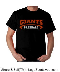 "Giants Baseball" Spirit Tee Design Zoom