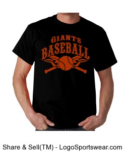 "Giants Baseball" Spirit Tee Design Zoom